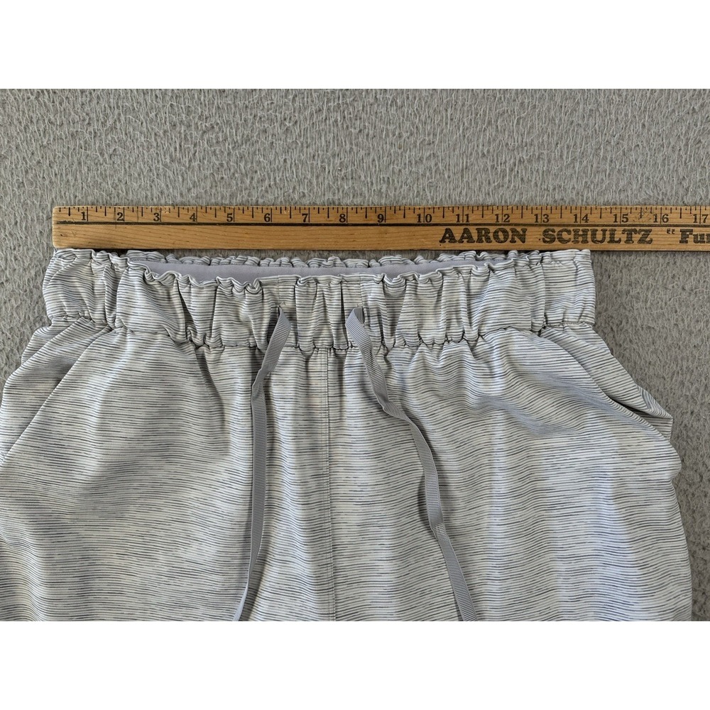 Lululemon On The Fly Luxtreme Pants Womens 8 Battleship Gray Stripes‎ Straight - Picture 7 of 10